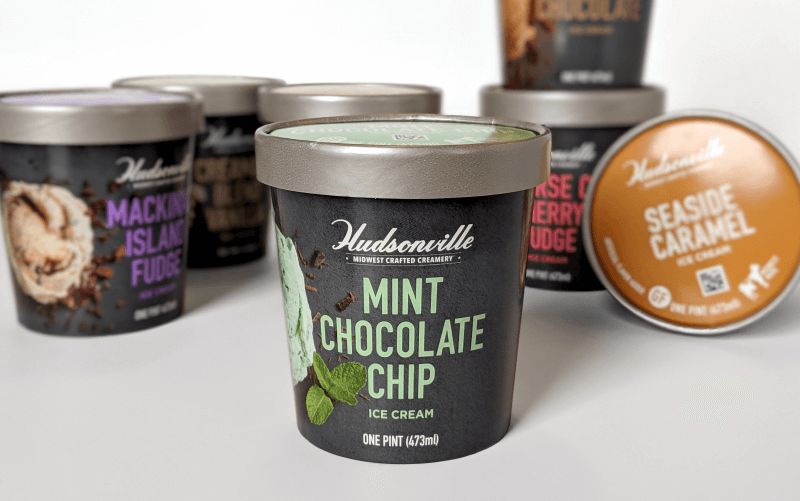 Seven classic Hudsonville flavors become available in a pint size, including fan favorites Creamery Blend Vanilla and Traverse City Cherry Fudge.